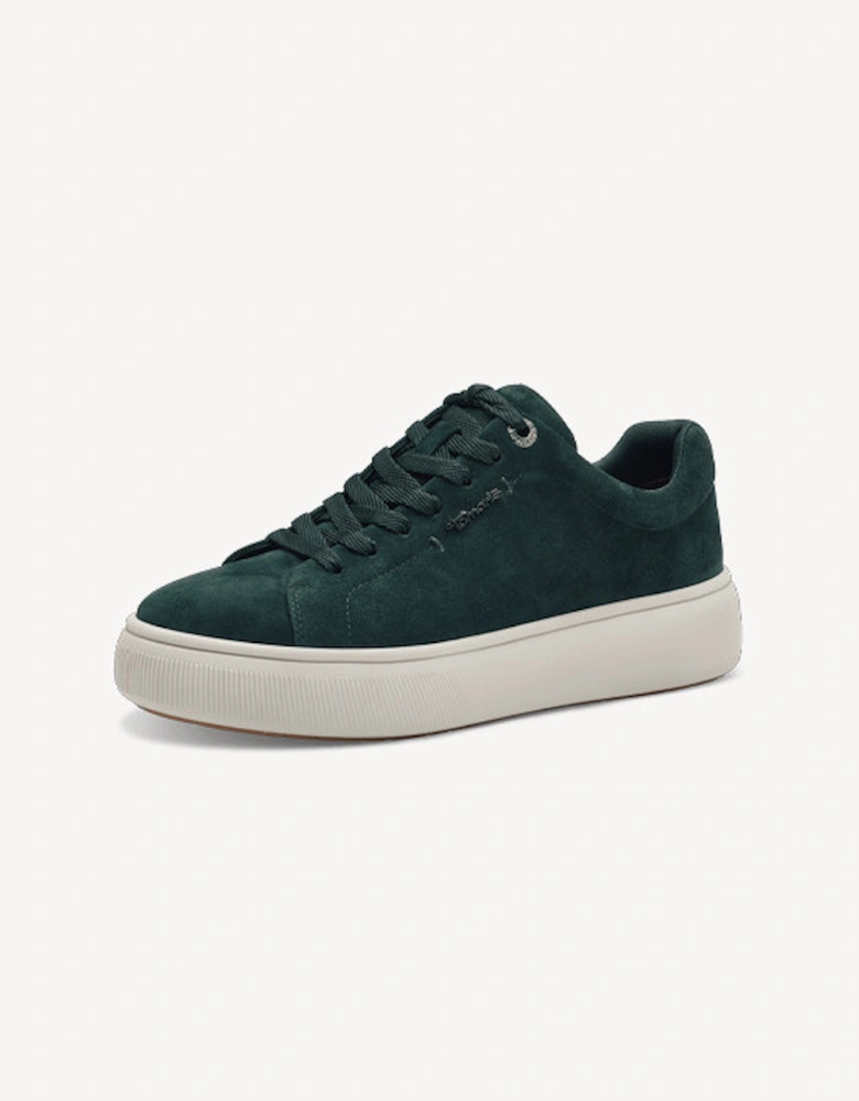 Women's Lace Up Trainer Green