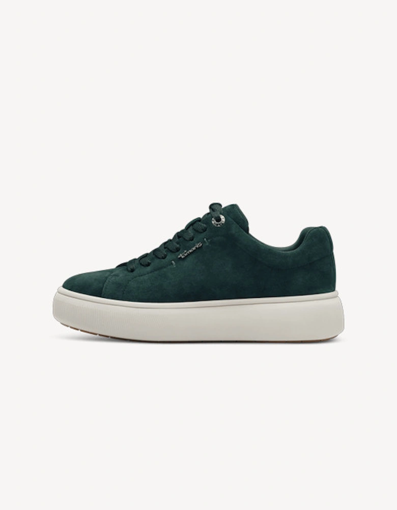 Women's Lace Up Trainer Green