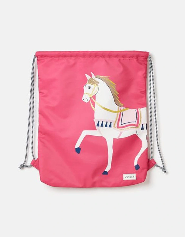 Girl's Adventurer Kids' Horse Drawstring Bag Pink