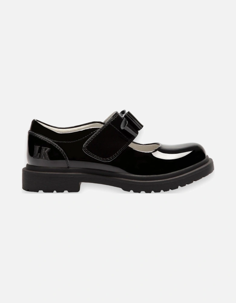 Black Helen Bow School Shoes