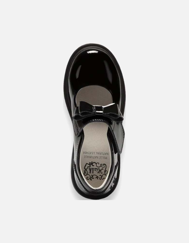 Black Helen Bow School Shoes