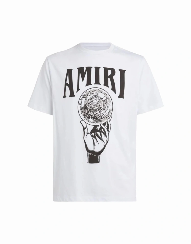 Crystal Ball Printed T-Shirt in White