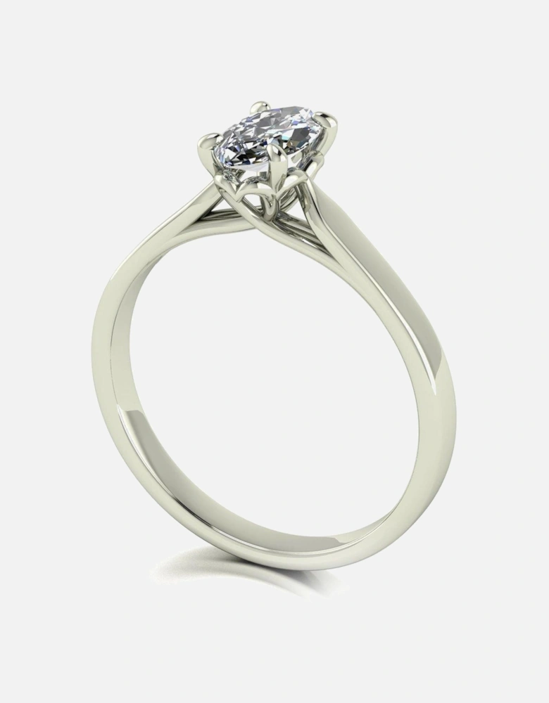 Lady Lynsey L 'Amour 9ct White Gold 0.70ct Marquise Solitaire Ring