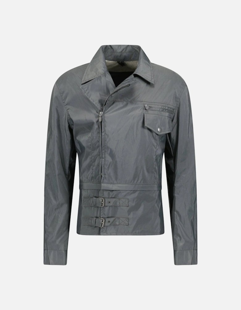 Side Zip Motorbike New Bandit Fog Grey Jacket