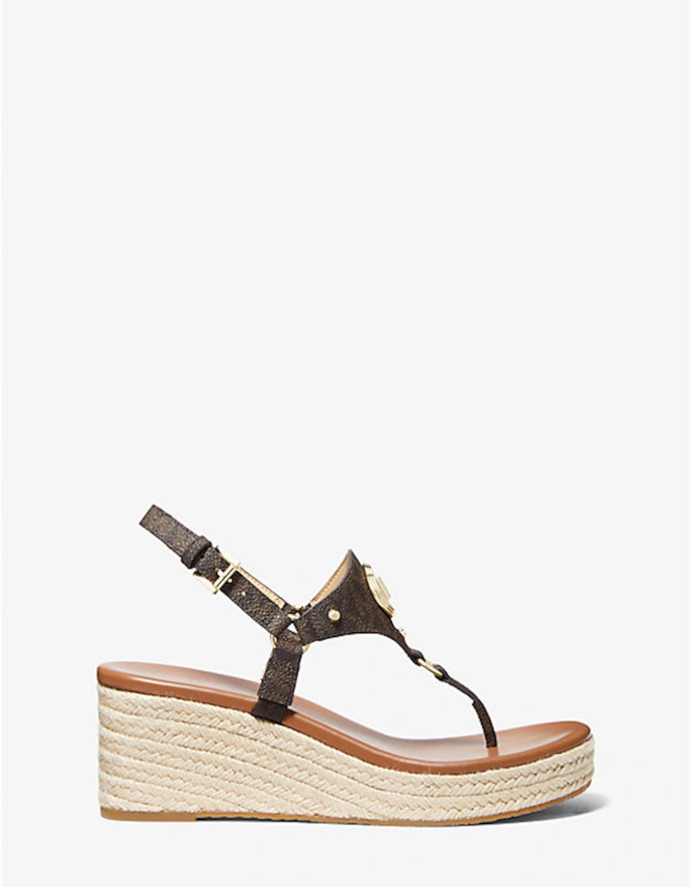 Casey Signature Logo Wedge Sandal