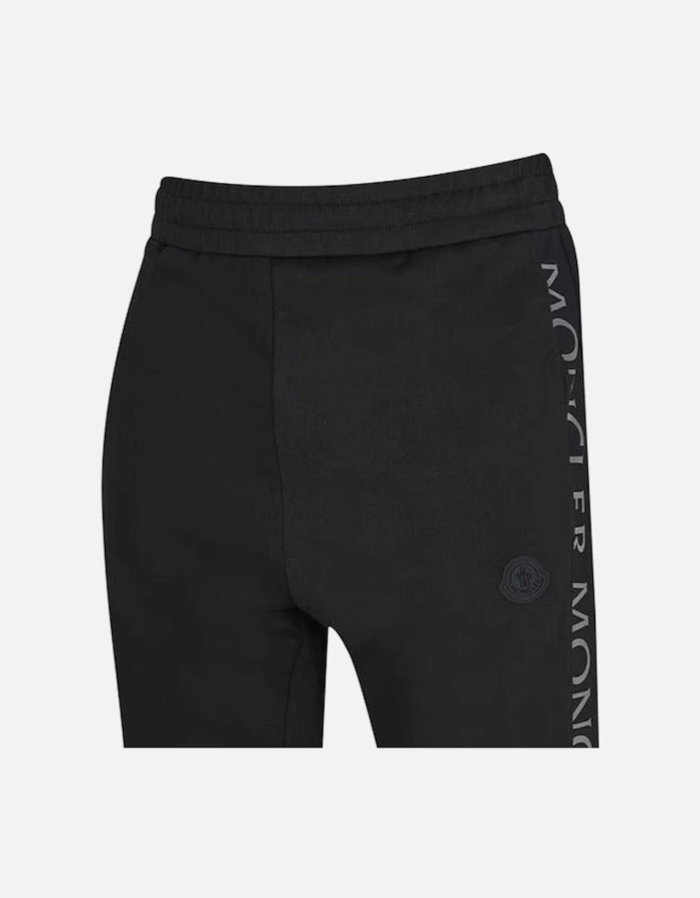 Tape Writing Logo Sweatpants Black