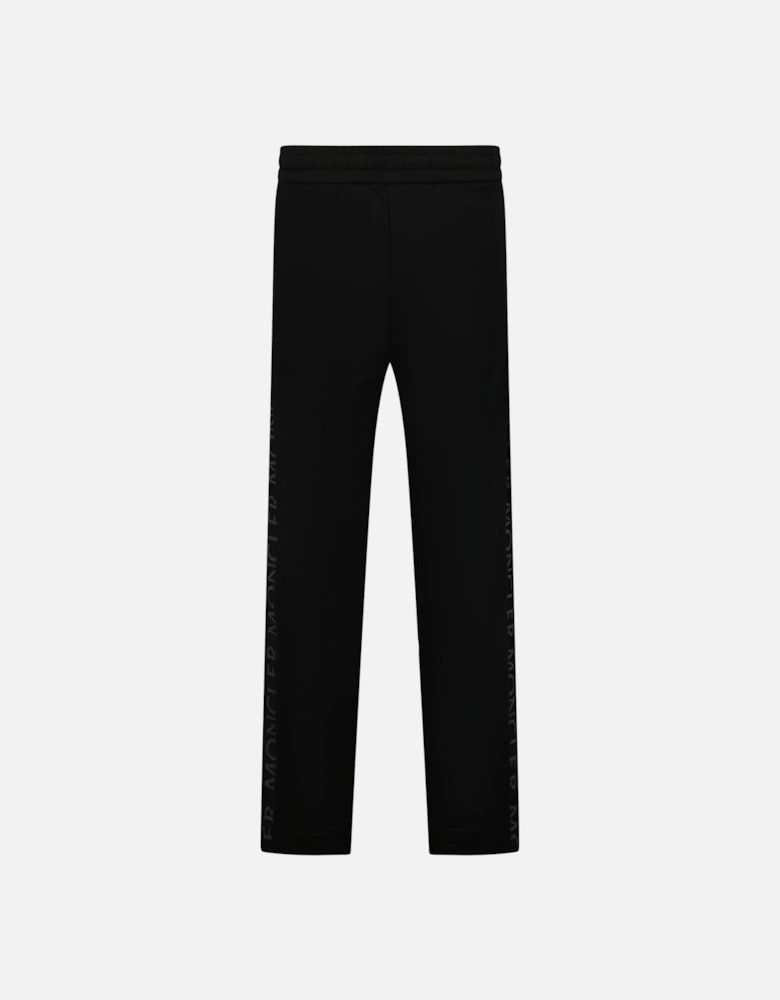 Tape Writing Logo Sweatpants Black