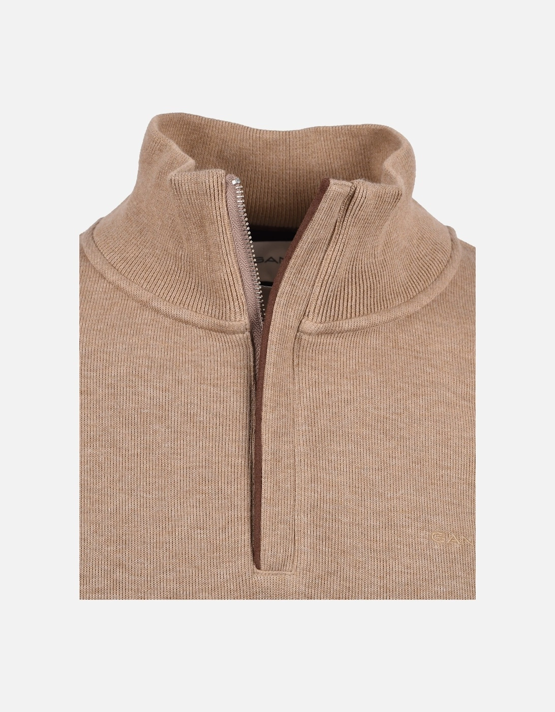 D1.sacker Rib Half Zip Khaki Mel