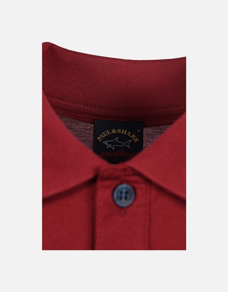 Paul And Shark Polo Shirt Burgundy