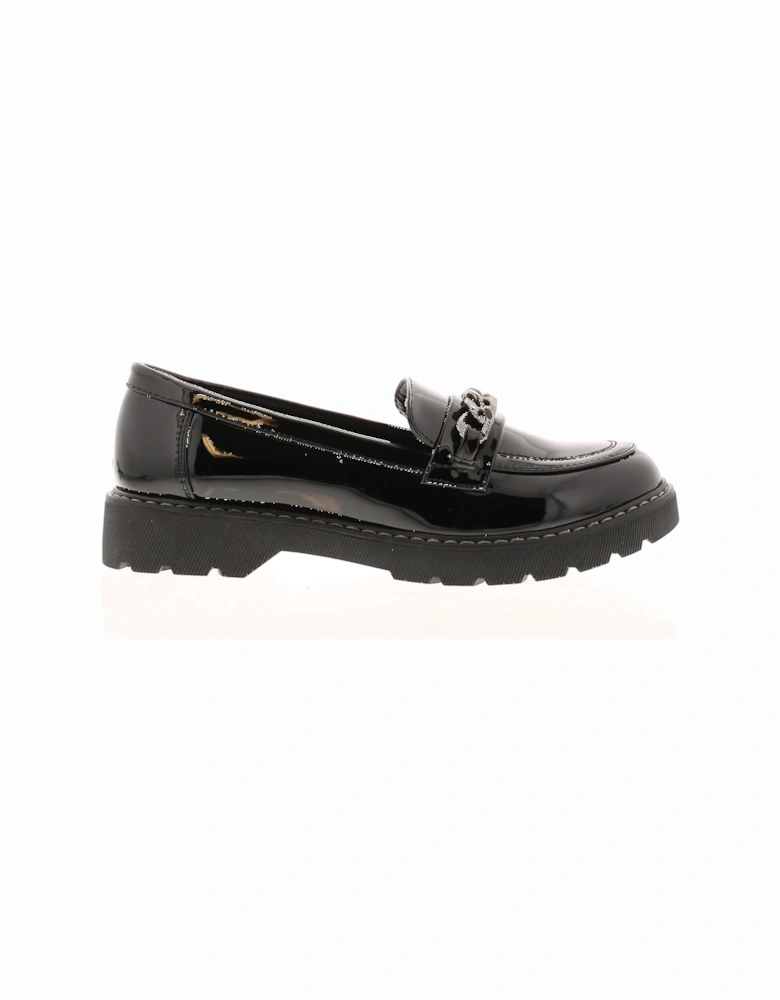 Womens Shoes Work School Kilburn Slip On black patent UK Size