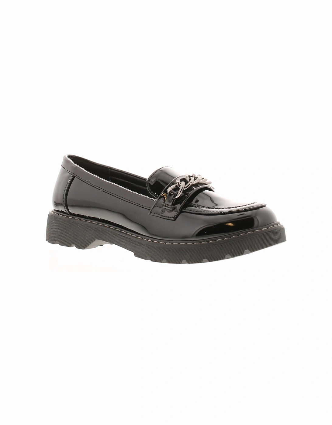 Women's Apache Womens Shoes Work School Kilburn Slip On black patent UK Size - Multi - Size: 5