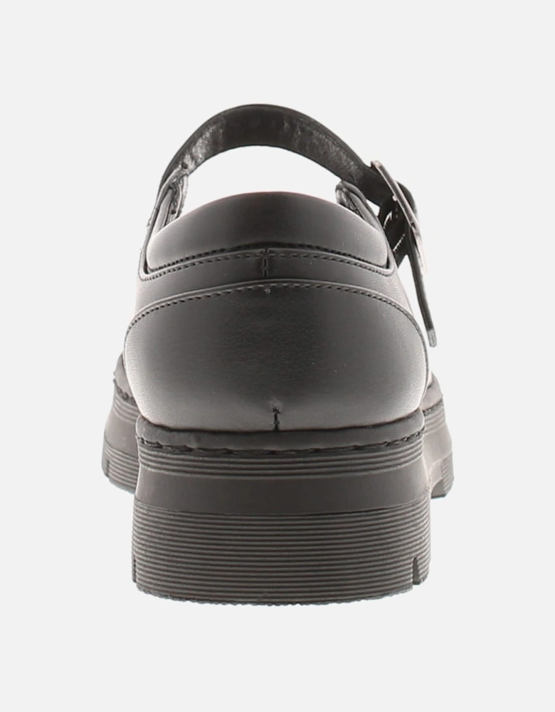 Womens Shoes Work School Jenny Buckle black UK Size
