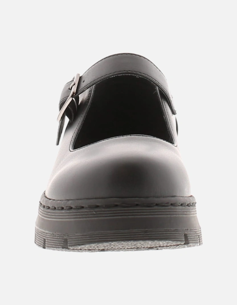 Womens Shoes Work School Jenny Buckle black UK Size