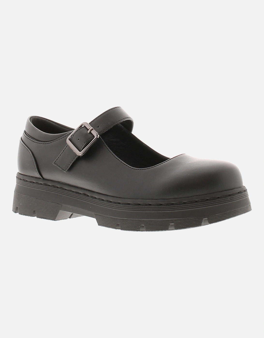 Womens Shoes Work School Jenny Buckle black UK Size, 6 of 5