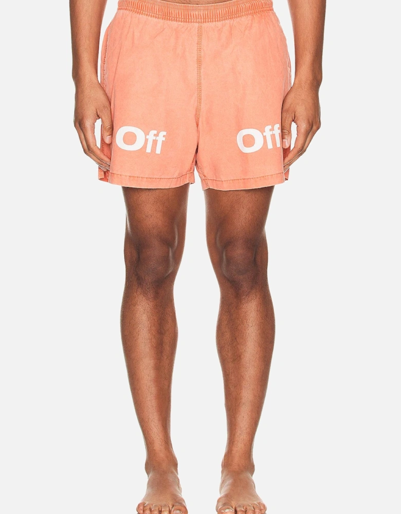 Bounce Off Sunset Swimshorts in Orange