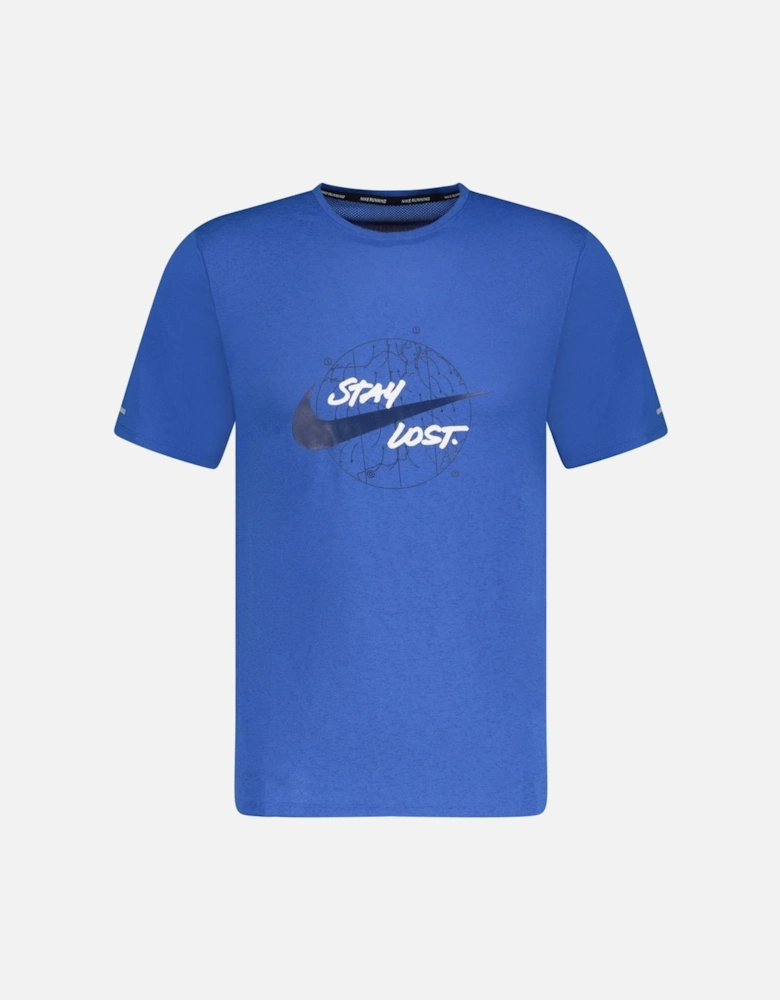 Dri-Fit Miler "Stay Lost" T-Shirt Blue