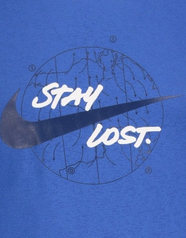 Dri-Fit Miler "Stay Lost" T-Shirt Blue