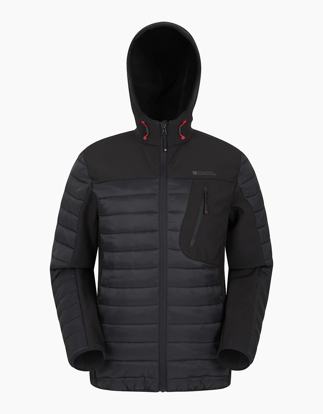 Mountain Warehouse Men's Mountain Warehouse Mens Turbine II Padded Soft Shell Jacket - Black