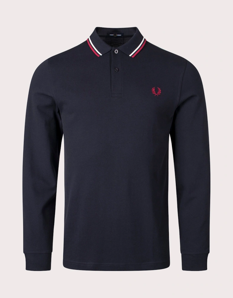 Long Sleeve Twin Tipped Polo Shirt