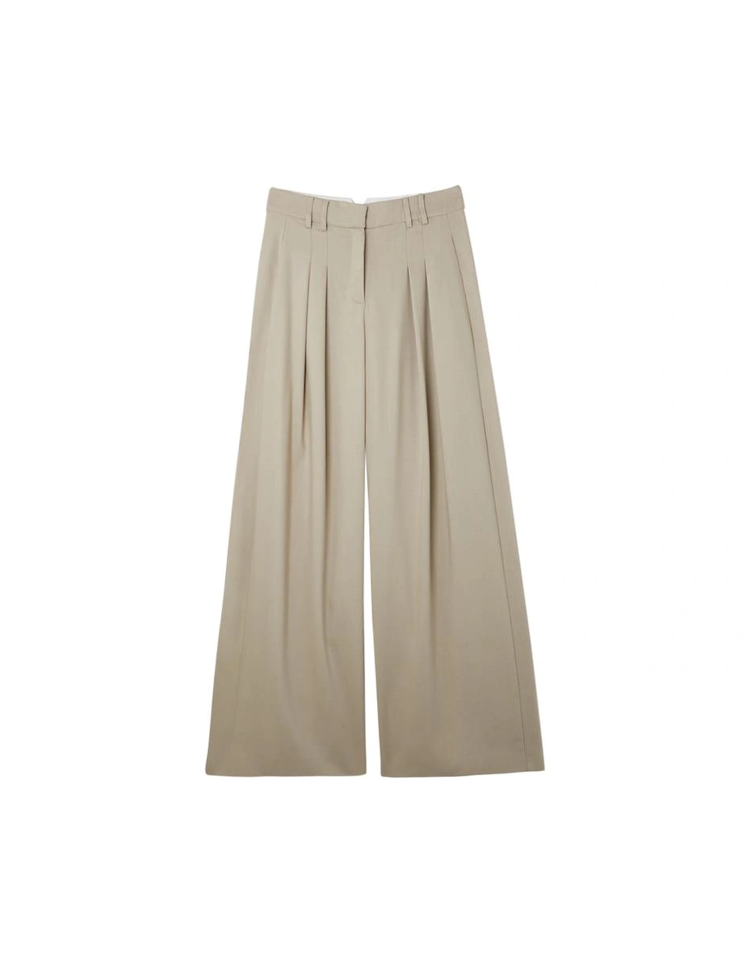 Tailored Pleated Wide Leg Trousers