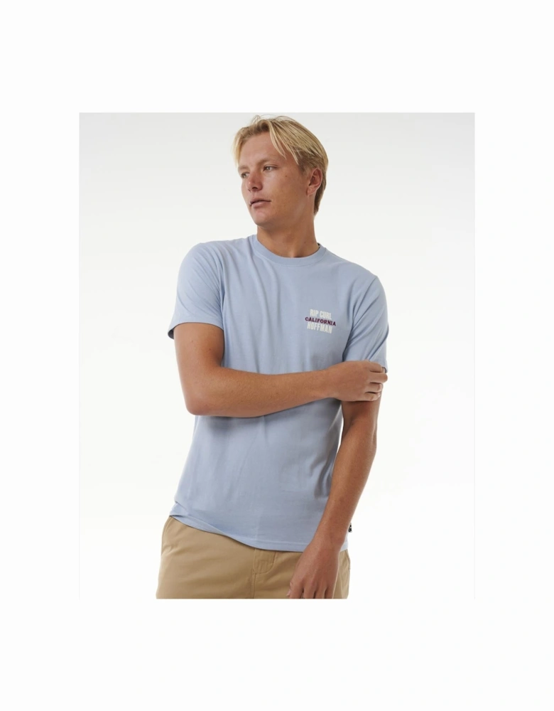 Rip Curl Mens Surf Revival Hoffman Decal Short Sleeve T-Shirt