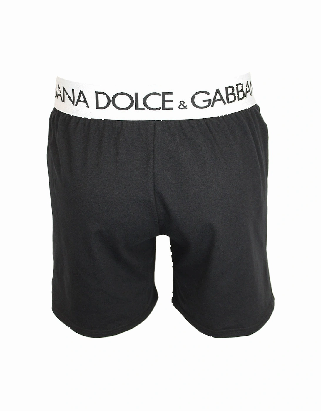 Two-Way Stretch Cotton Boxer Shorts, Black