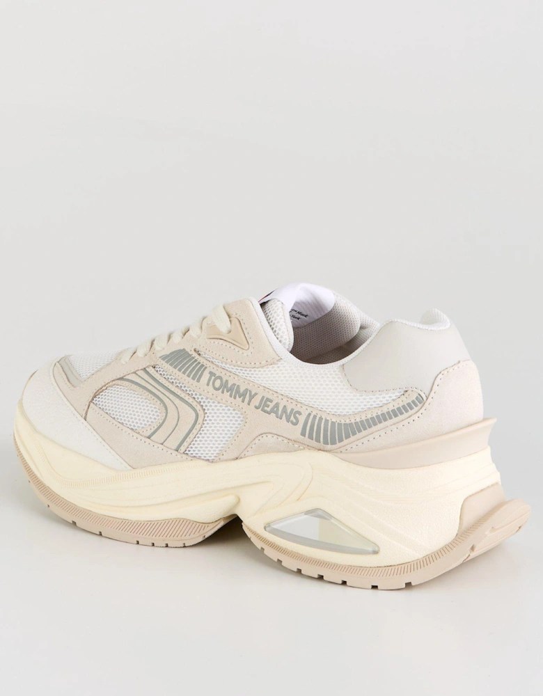 Retro Chunky Runner Trainer - White