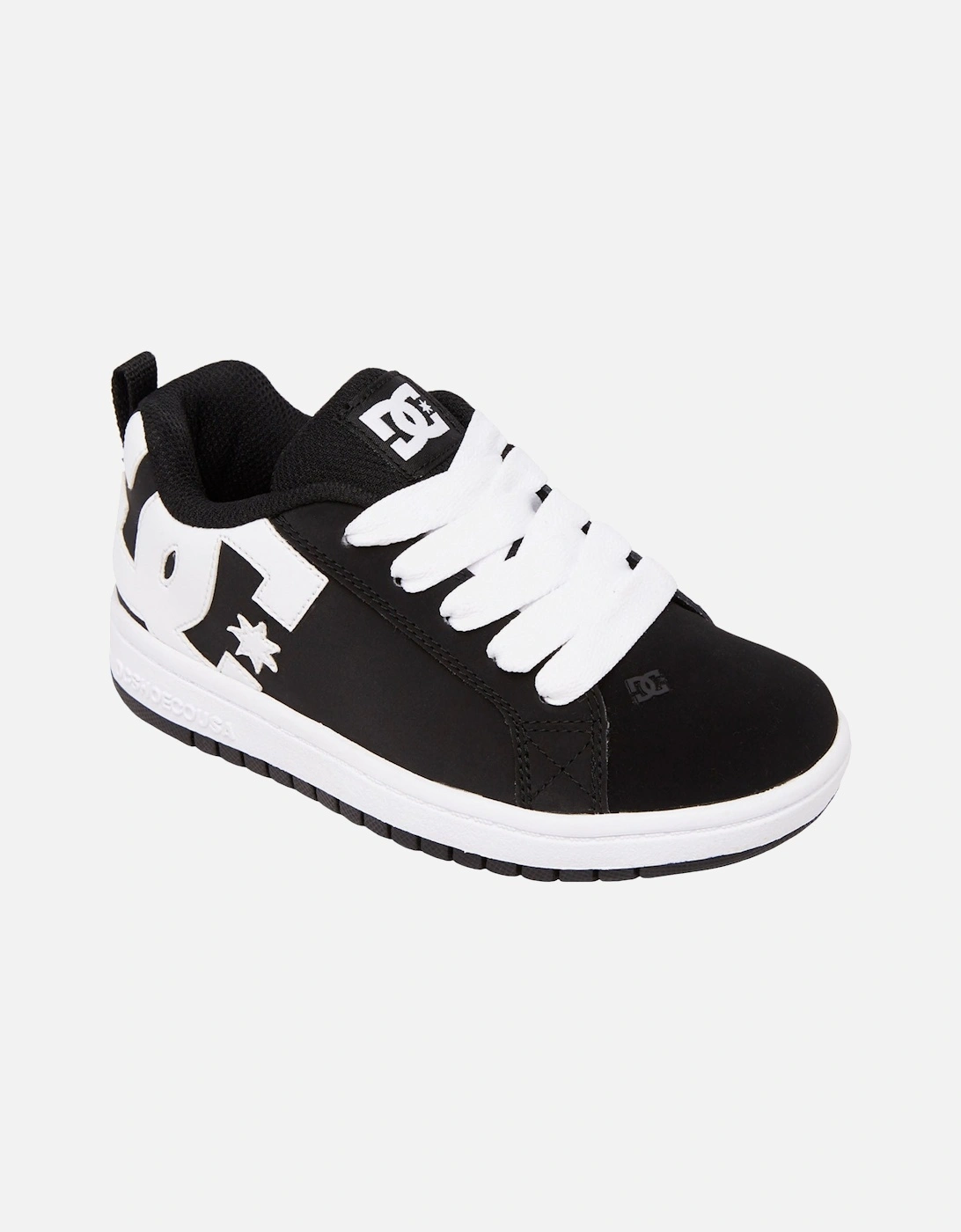 DC Shoes Kids Court Graffik Leather Chunky Trainers, 2 of 1