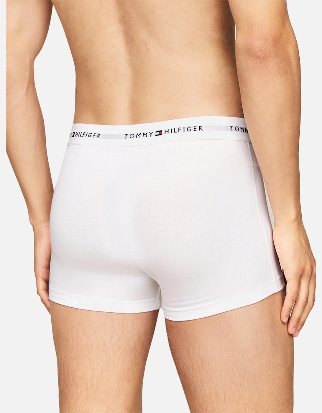 3-Pack Signature Cotton Boxer Trunks, White