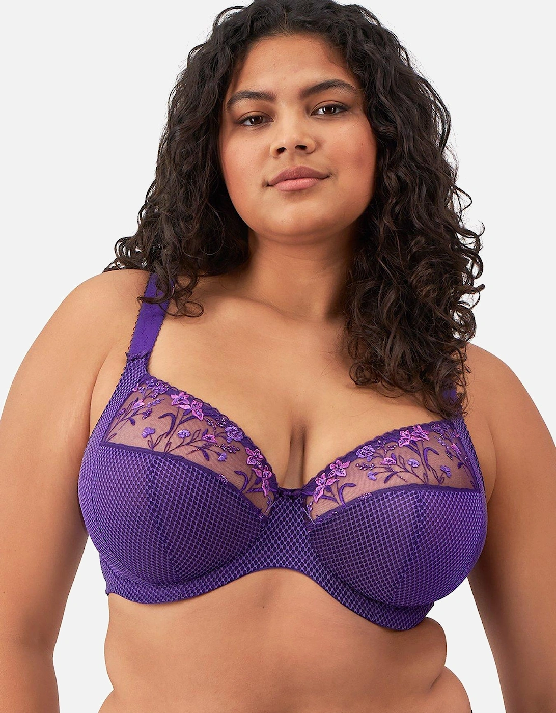 Charley Underwired Plunge Bra - Purple, 4 of 3