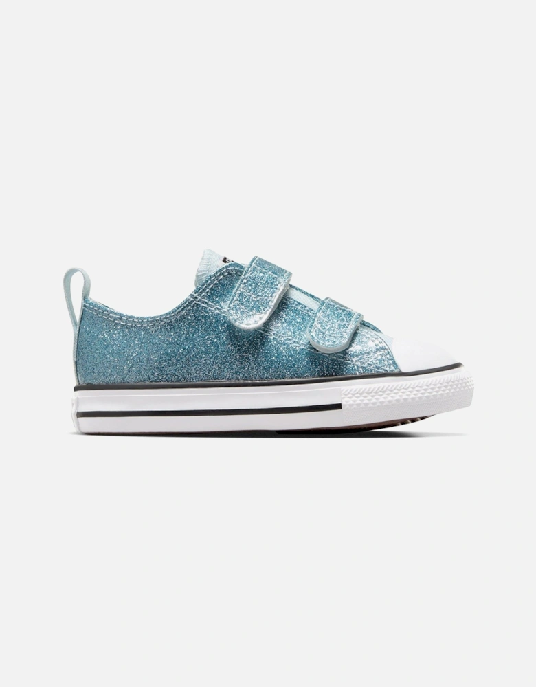 Infants Glitz And Gleam Synthetic Ox Trainers - Blue