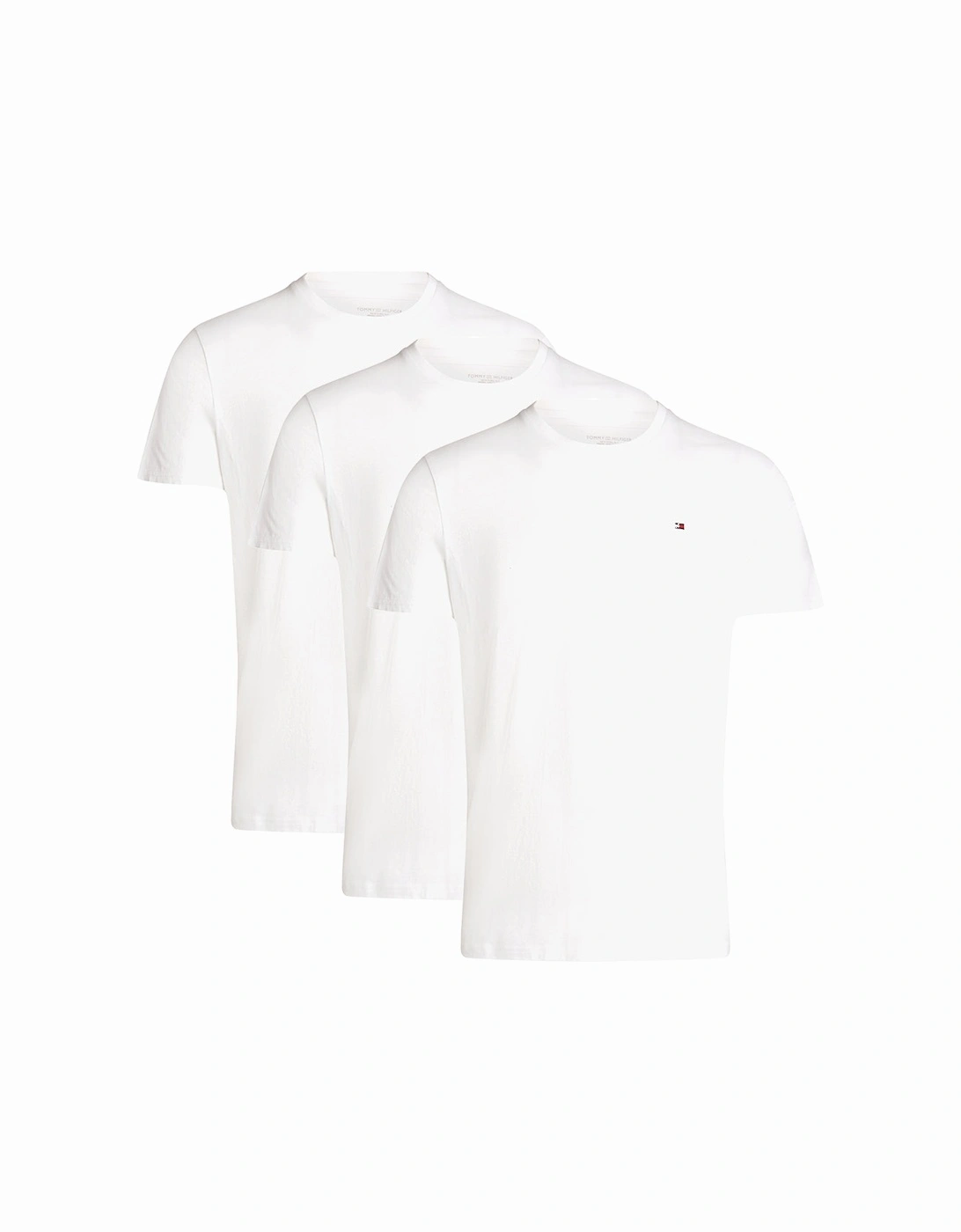 3-Pack Signature Cotton T-Shirts, White, 6 of 5