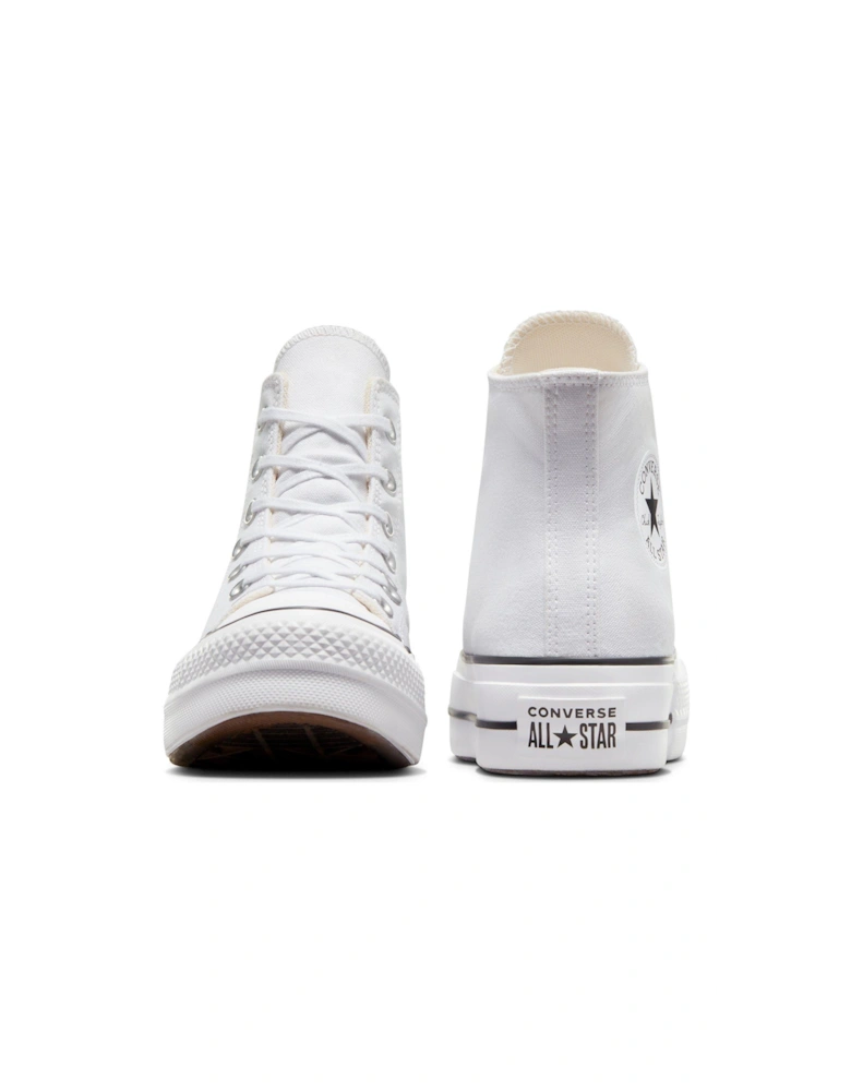 Womens Lift Hi Top Trainers - White/Black