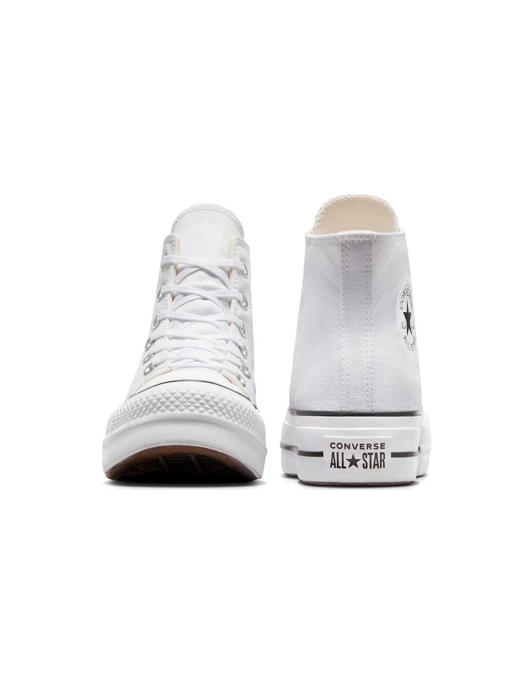 Womens Lift Hi Top Trainers - White/Black