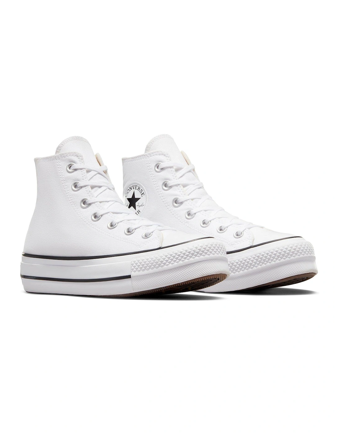 Womens Lift Hi Top Trainers - White/Black