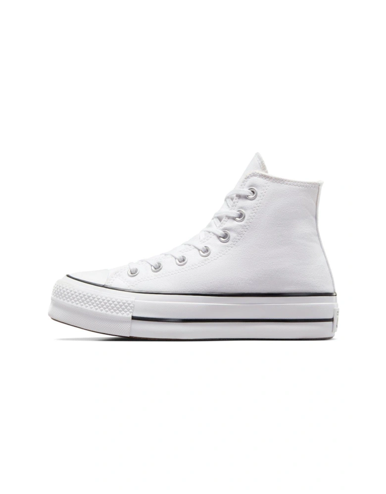 Womens Lift Hi Top Trainers - White/Black