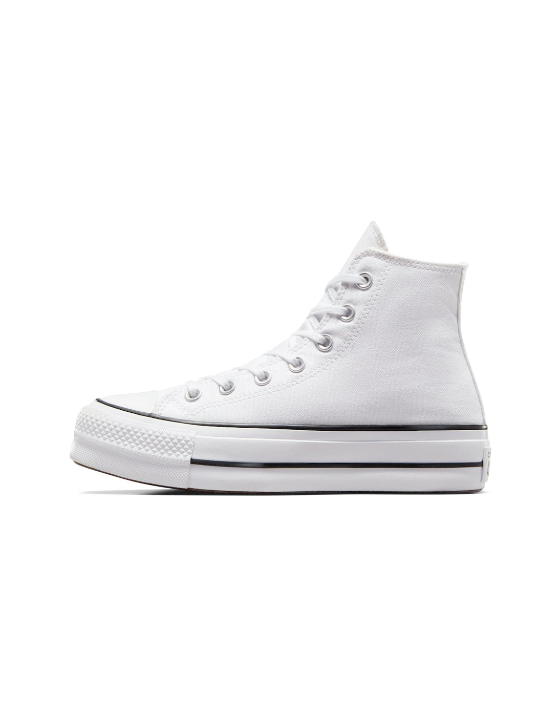 Womens Lift Hi Top Trainers - White/Black