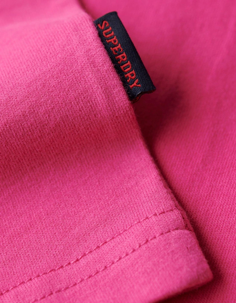 Essential Logo Embroidered T-Shirt - Bright Pink