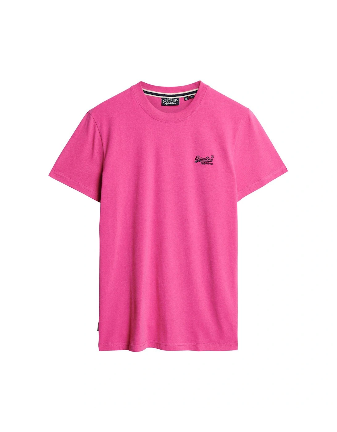 Essential Logo Embroidered T-Shirt - Bright Pink