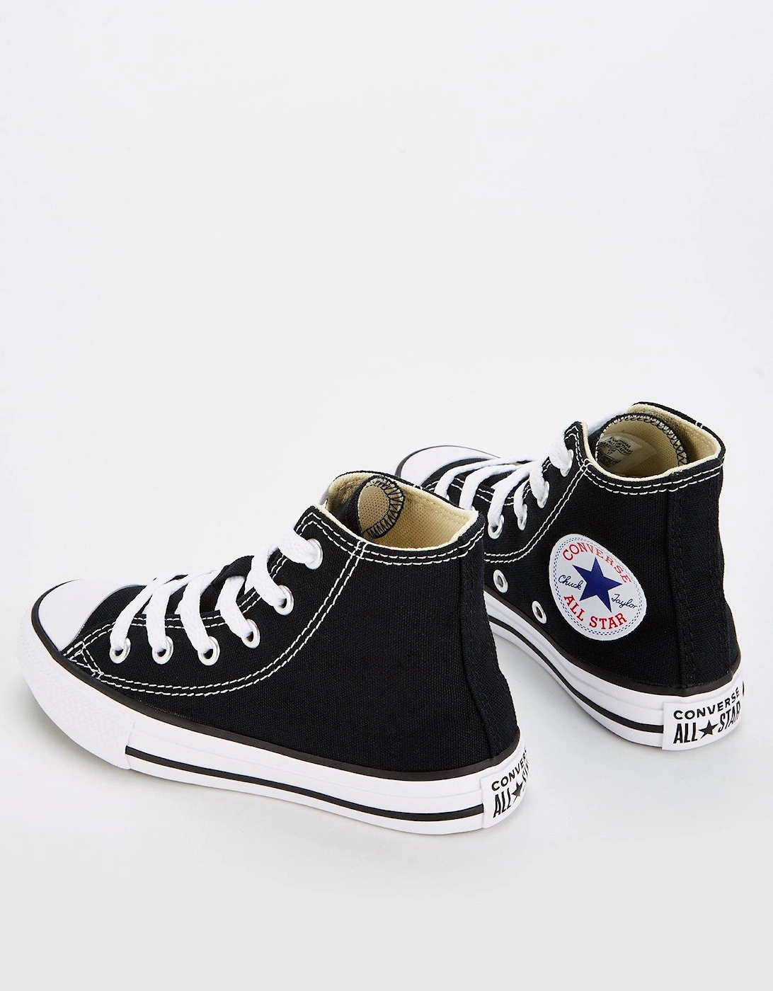 Kids Hi Top Trainer - Black