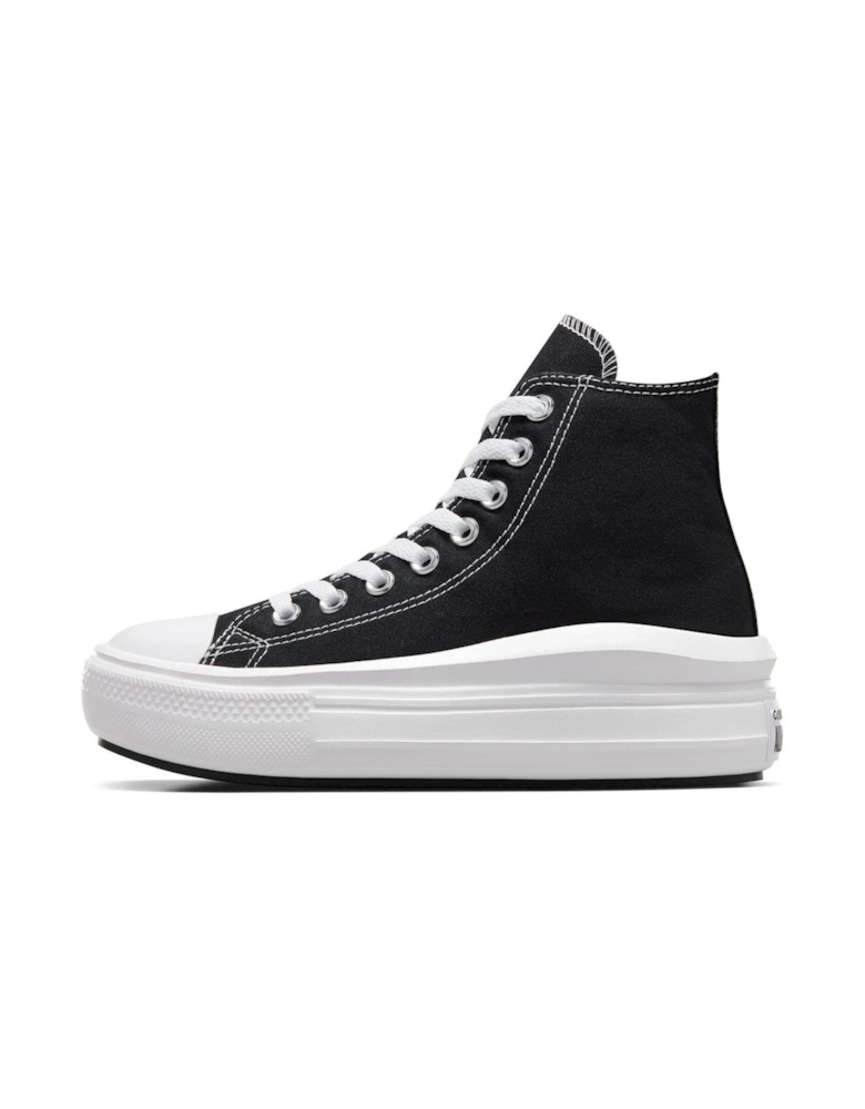 Womens Move Hi Top Trainers - Black/White