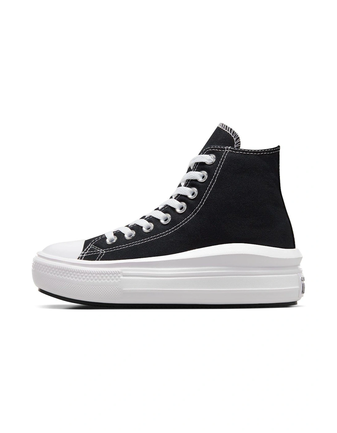 Womens Move Hi Top Trainers - Black/White