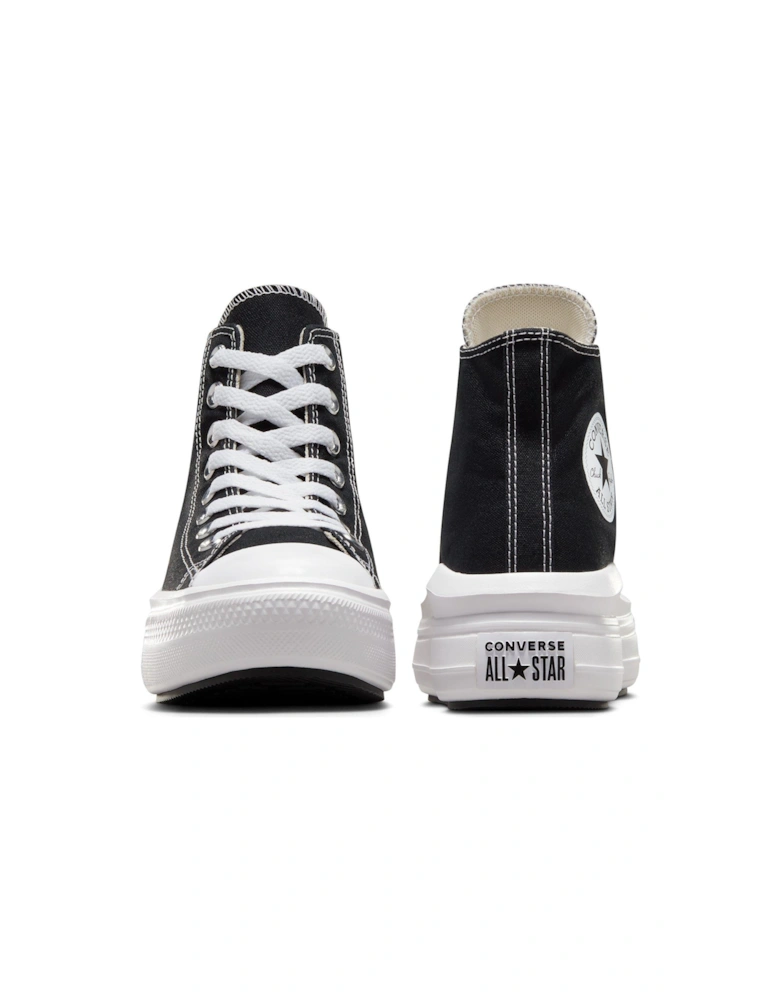 Womens Move Hi Top Trainers - Black/White