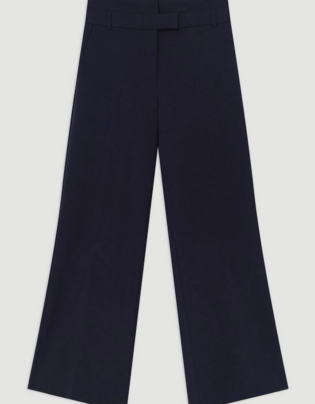 Tailored Belted Wide Leg Trousers