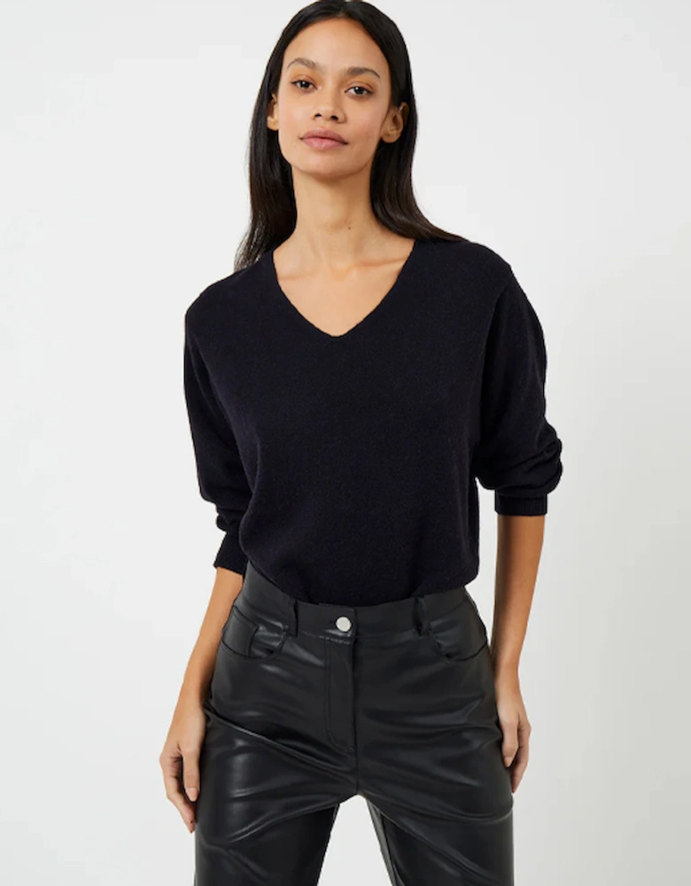 Ebba Vhari V-Neck Jumper Utility Blue