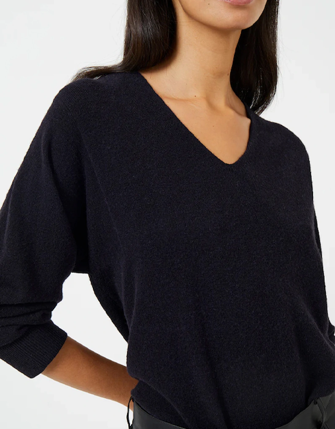 Ebba Vhari V-Neck Jumper Utility Blue