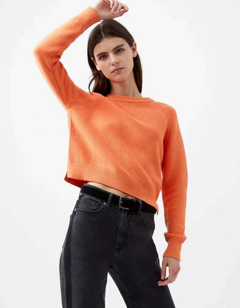 Lily Mozart Long Sleeve Crew Neck Jumper Coral Rose