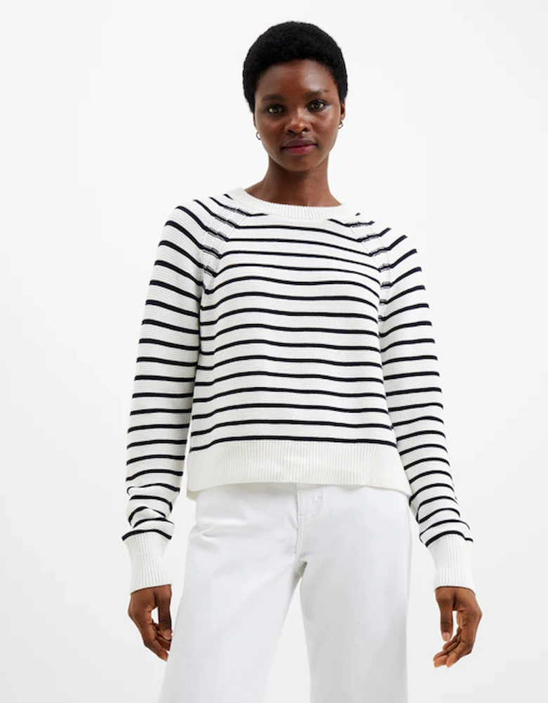 Lillie Mozart Stripe Jumper Summer White/Utility Blue