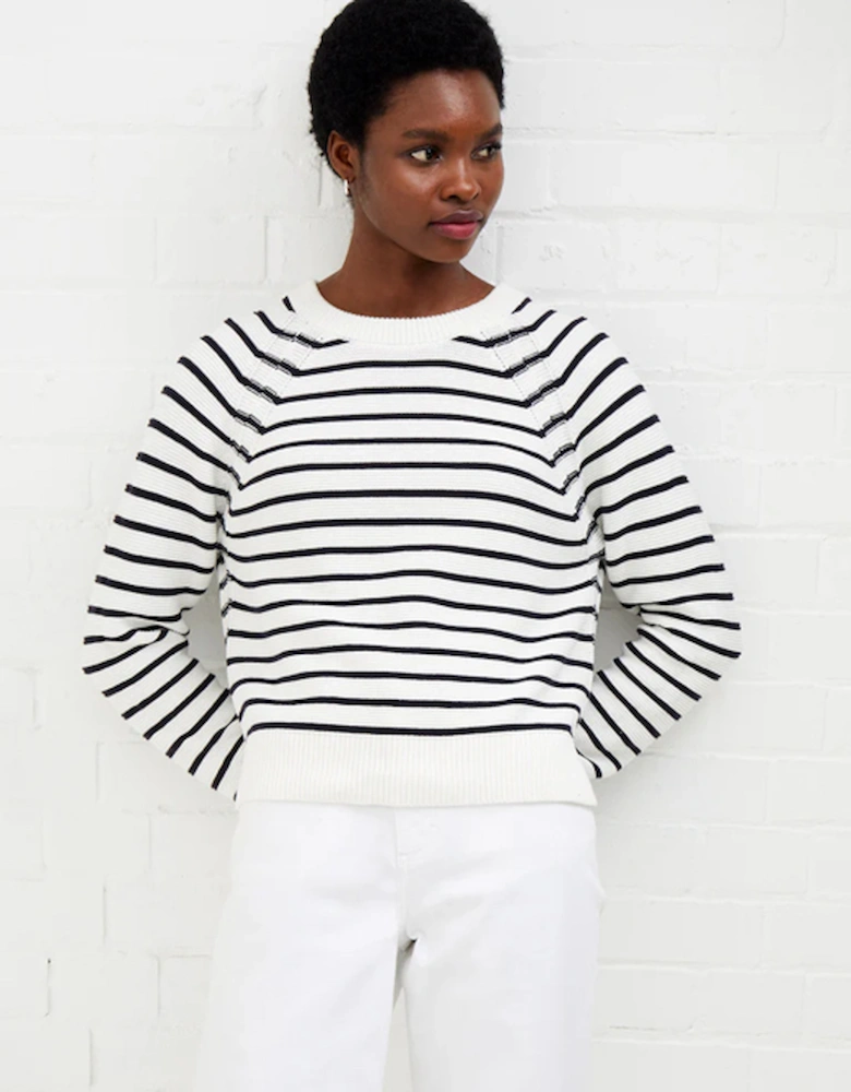 Lillie Mozart Stripe Jumper Summer White/Utility Blue