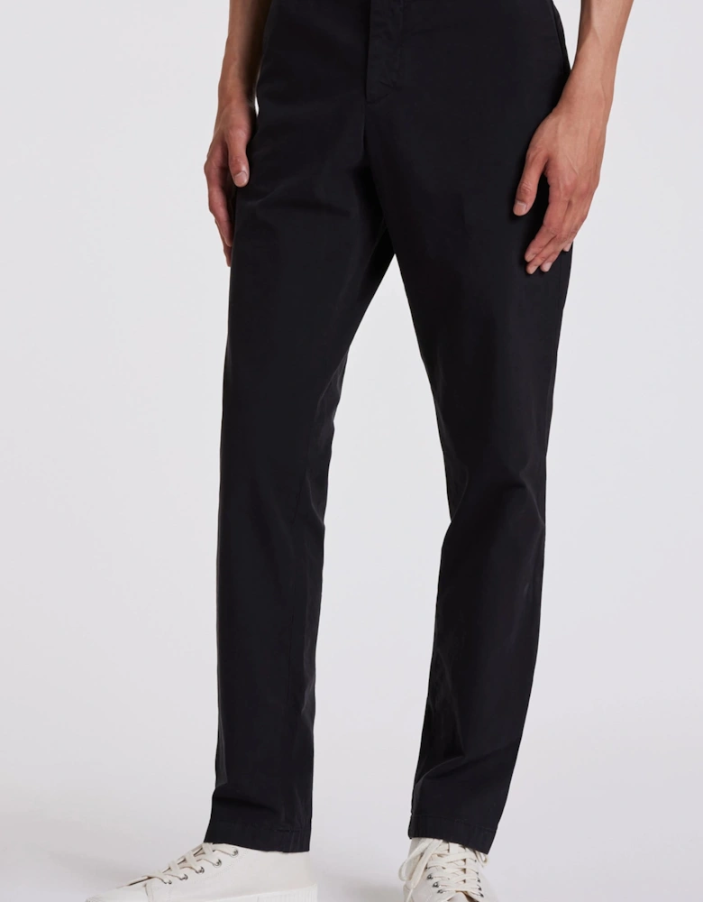 PS Slim Fit Zebra Branding Chinos Black